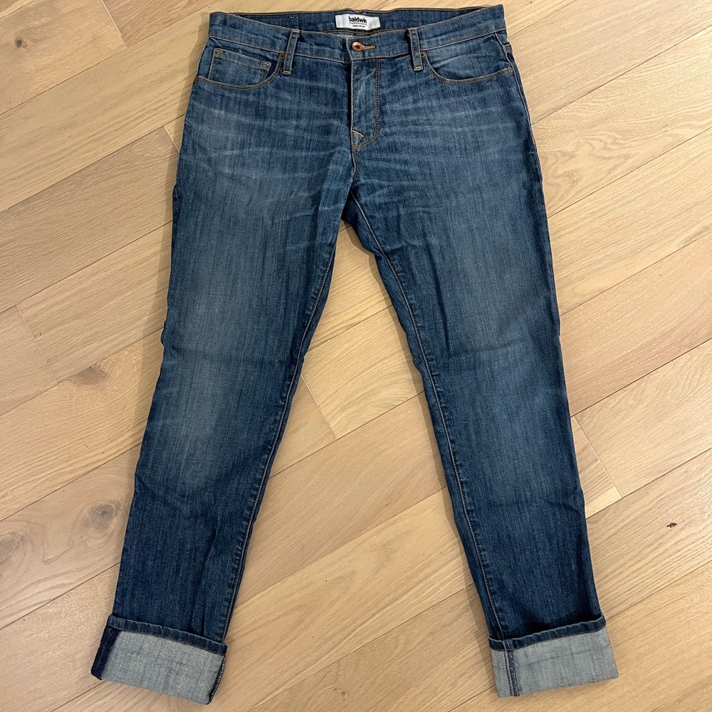 *RARE* Women’s Baldwin jeans - straight fit/slight taper in the leg, medium wash